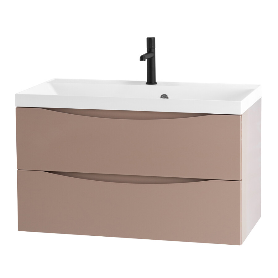 BelBagno Marino 80 см тумба под раковину MARINO-800-2C-SO-CL-P Cappuccino Lucido подвесная