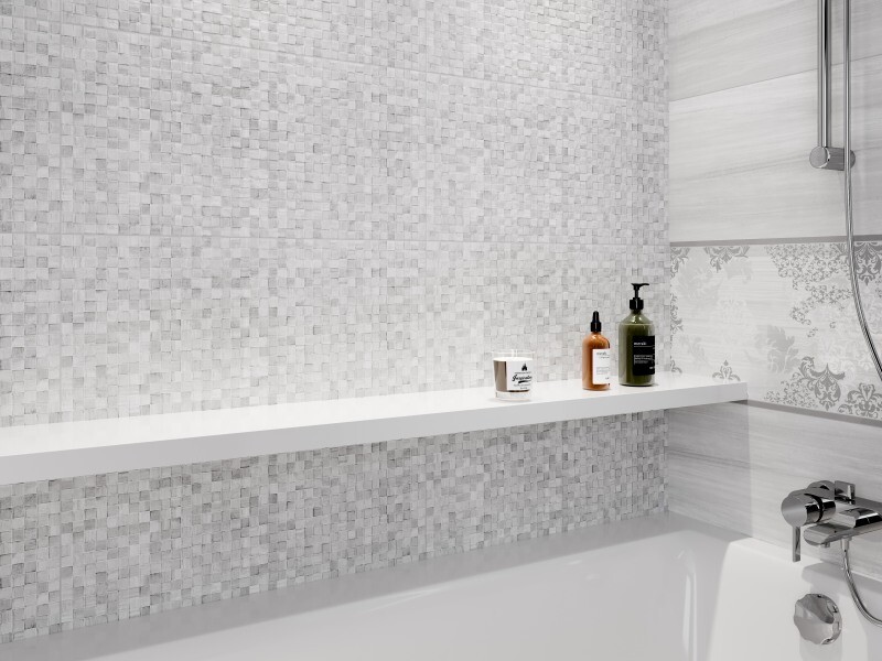 Cersanit Metallic металлический бордюр серебристый 0,5х75 A15951