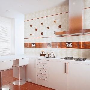 Нефрит Акварель орешки 20х20см декор настенный кремовый