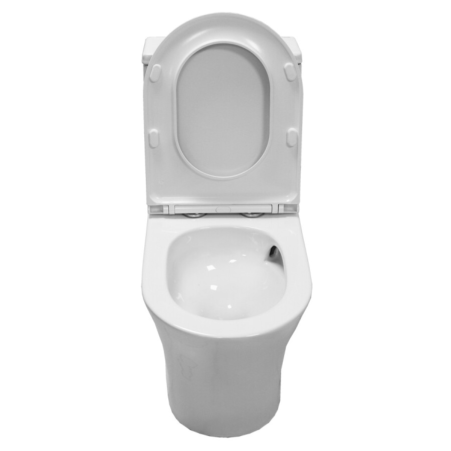 Унитаз-моноблок Azario Vally 690х360х760 напольный, слив "Торнадо", в комплекте с быстросъемным и сиденьем микролифт AZ-80687