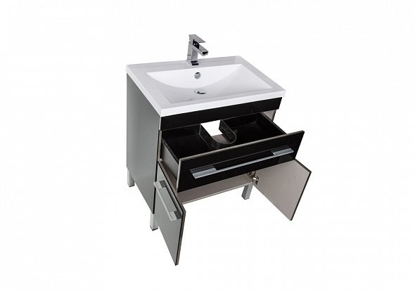 Aquanet Верона 75 тумба с умывальником 00231008 напольная 1/2