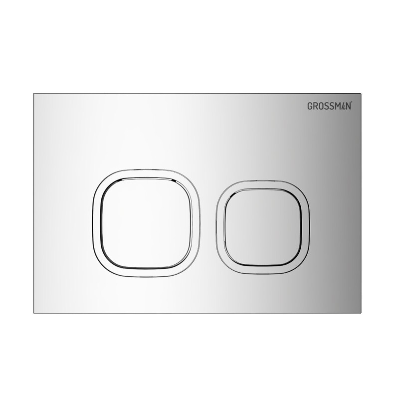 Комплект 3 в 1: Grossman инсталляция 900.K31.01.000+клавиша 700.K31.02.100.100 хром глянцевый+унитаз GR-4455SQ, 3 места 97.4455SQ.02.100