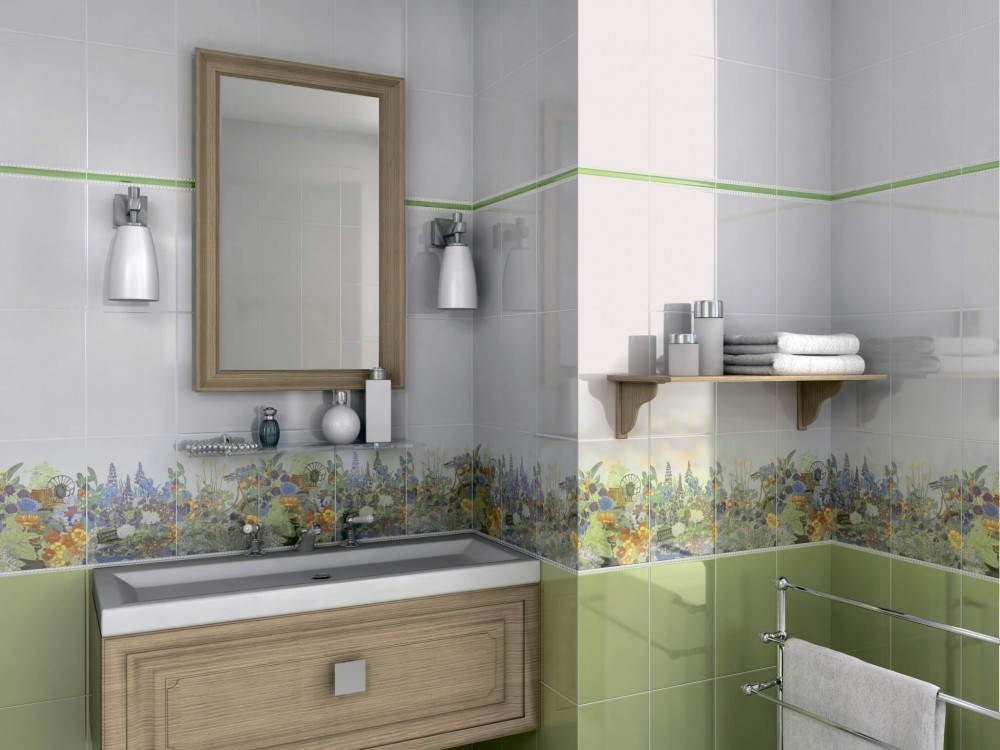 Kerama Marazzi Флора 20х3 см бордюр настенный