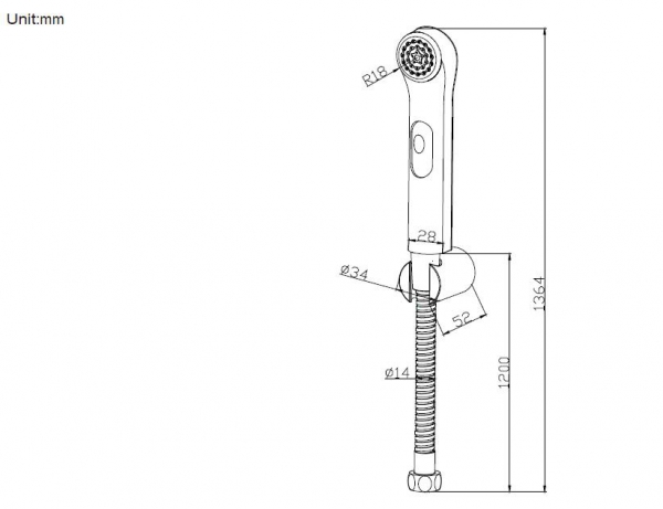 Bravat гигиенический душ D9122CP-RUS