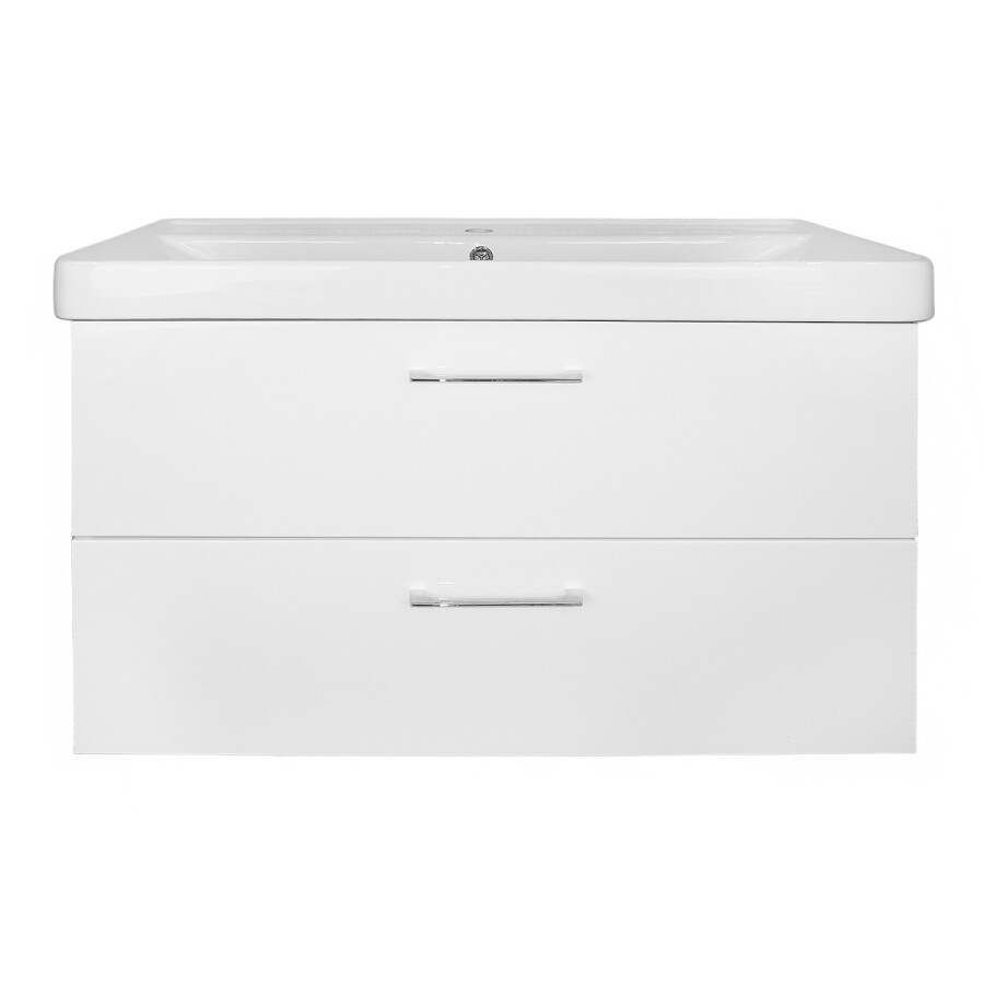 Комплект Azario тумба Ника 90 900х475х560 подвесная с раковиной Monte 90 белый матовый CS00089922