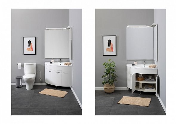 Зеркальное полотно Aquanet Корнер 88 R 88*111,3 00158821