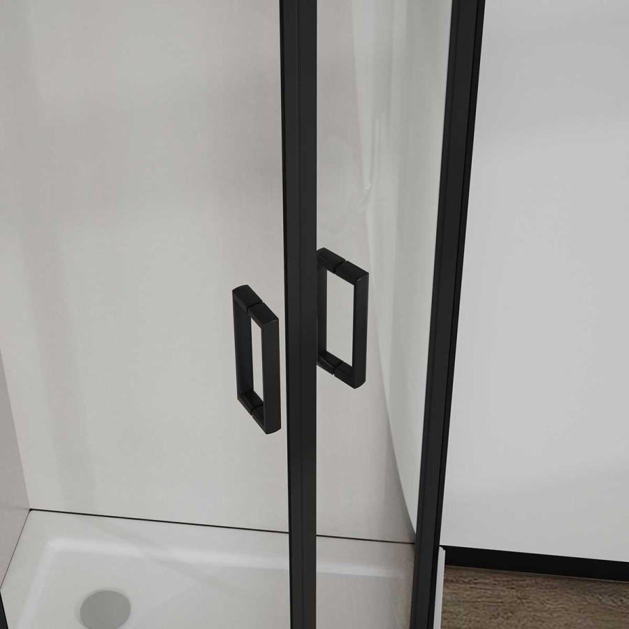 Vincea City душевой уголок 90х90 см черный / прозрачное VSQ-5CT900CLB