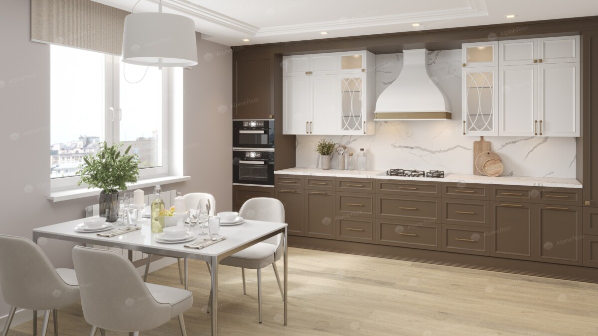 Alpine Floor Premium XL ABA SPC ламинат Дуб капучино ECO 7-12 ABA New 1524 х 180 x 8 mm