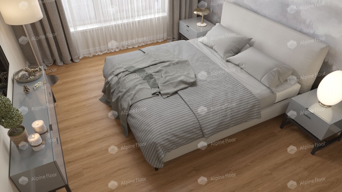 Alpine Floor Easy Line Кварцвиниловая плитка LVT Дуб Рыжий ECO 3-21 PB 1219.2 х 184.15 х 3 mm