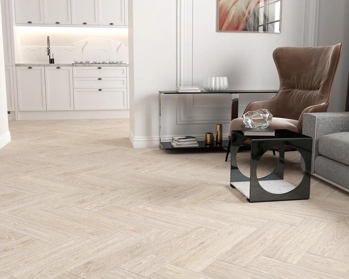 Керамогранит Eurotile Oak Basalt GP White 14,7x59,4
