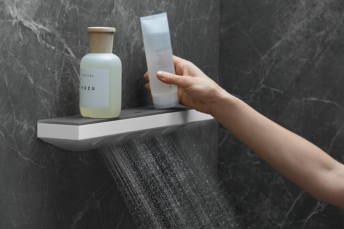 Hansgrohe Rainfinity Боковой душ 500 1jet с полкой белый матовый 26243700