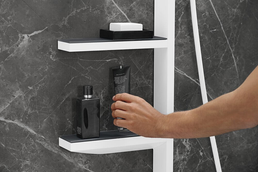 Hansgrohe Rainfinity Showerpipe 360 Душевой набор скрытого монтажа белый матовый 26842700