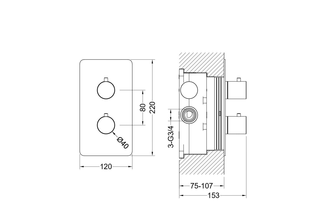 Aquatek Европа AQ1391BGM Термостатический смеситель для душа (внешняя и скрытая часть) Оружейная сталь