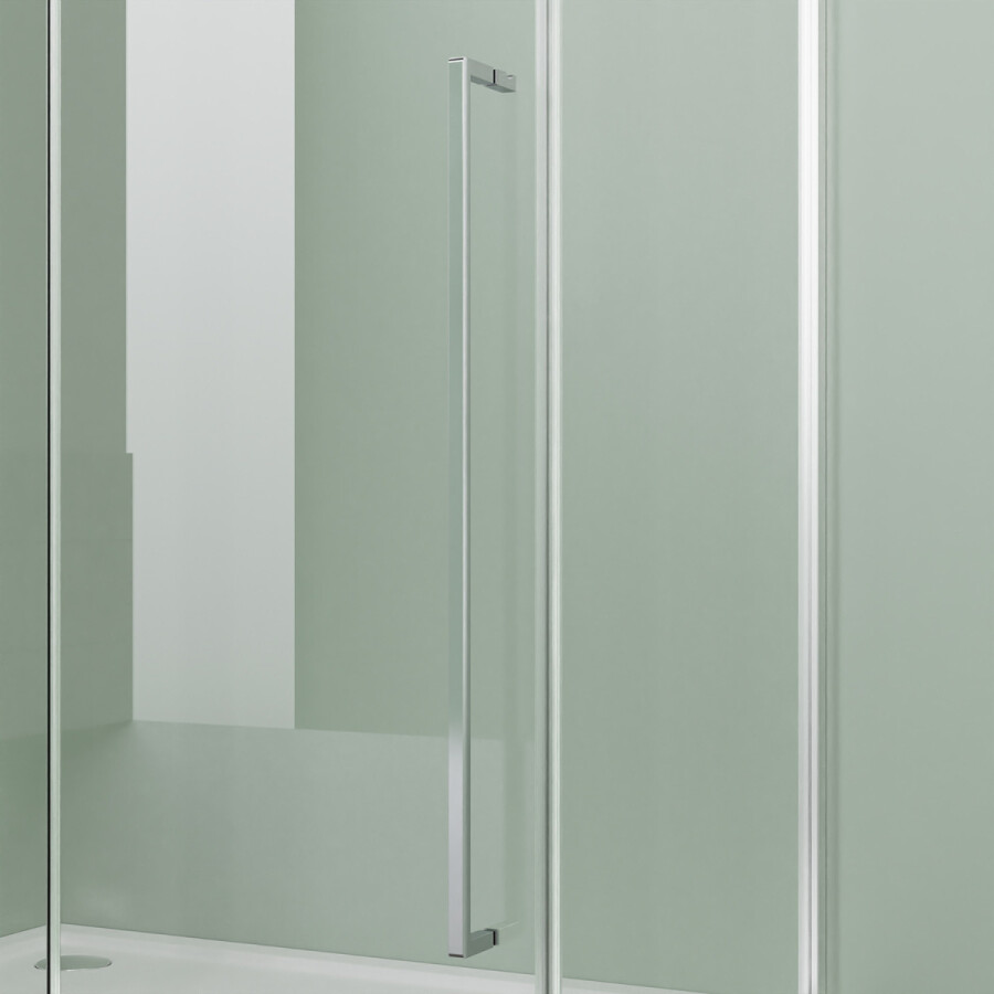 Душевое ограждение Azario Male 900х900х1950 прозрачное стекло 6 мм, профиль брашированное золото AZ-J50-90-BGL-CL