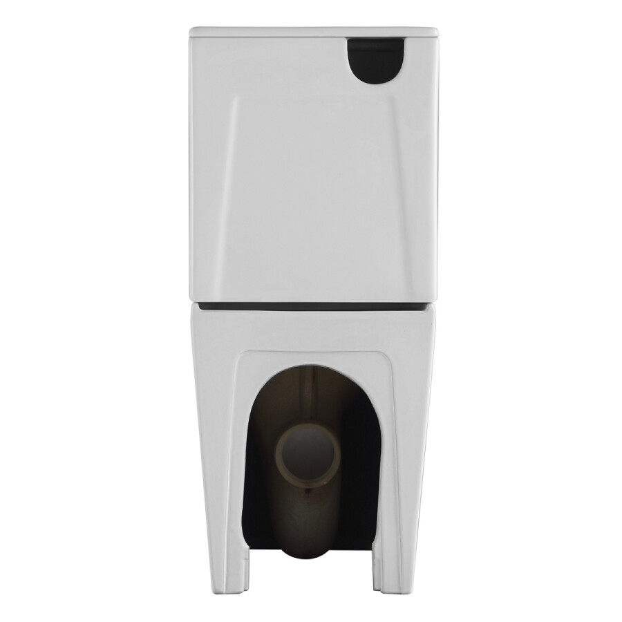 Унитаз-компакт Azario Terra 610х365х835 напольный, безободковый, система смыва "Скрытое торнадо", в комплекте с быстросъемным сиденьем микролифт AZ-6003-A