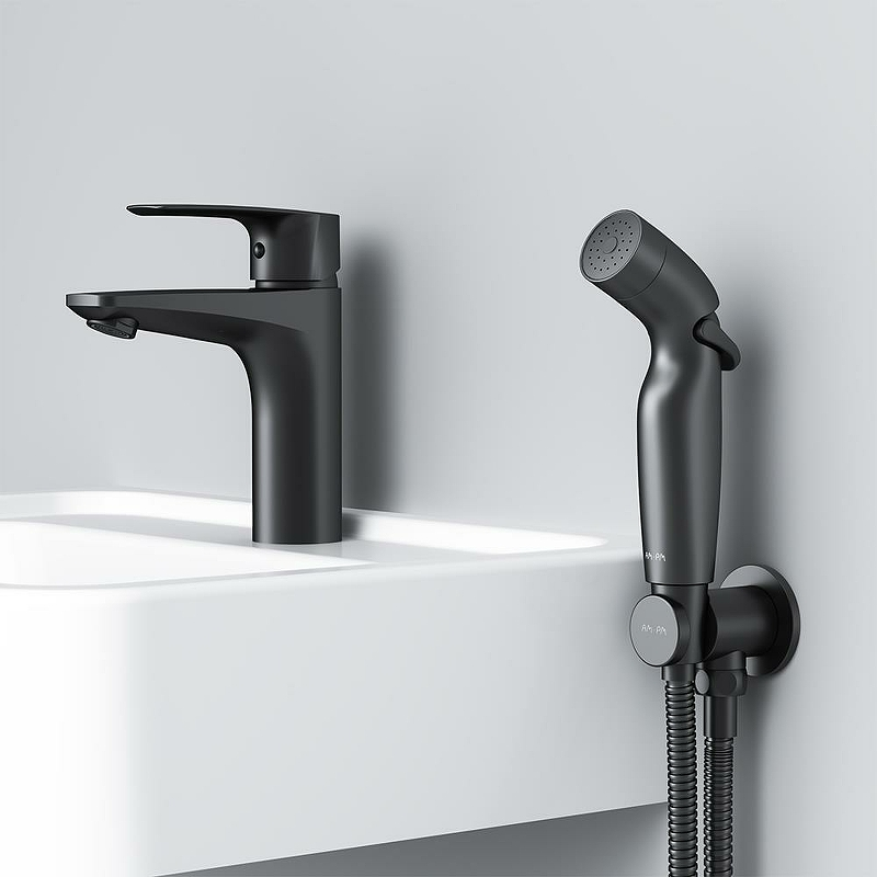 Am.Pm Gem смеситель для раковины с гигиеническим душем F90A03022