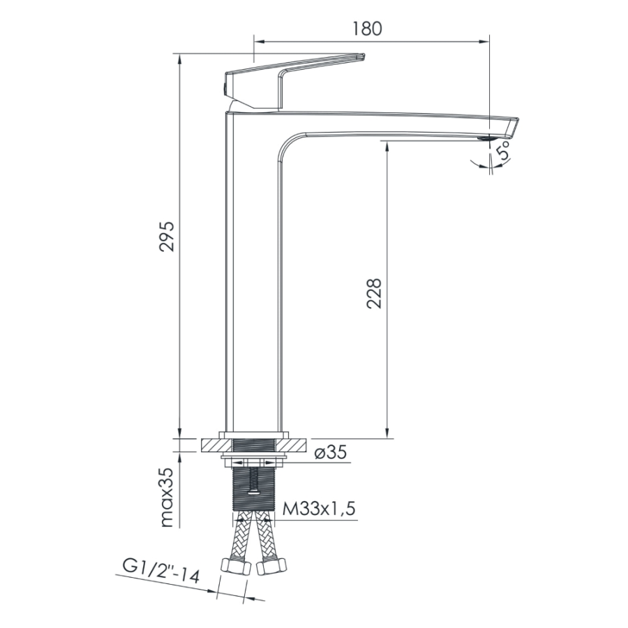 Imprese Grafiky ZMK061901011 смеситель для раковины 35 мм