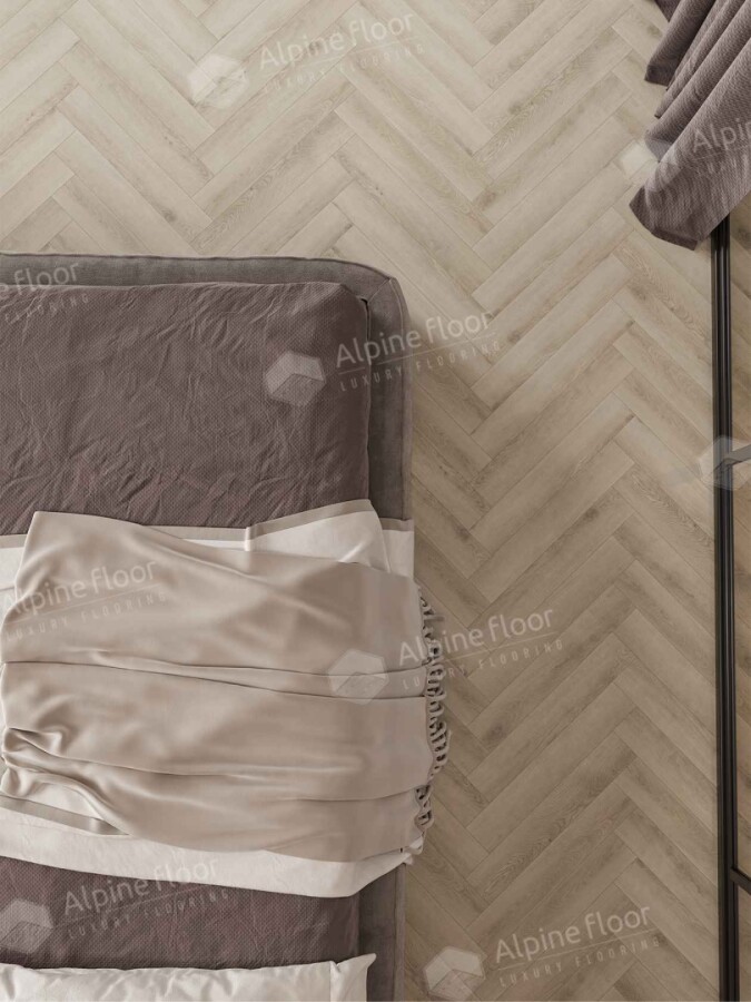 Ламинат Alpine Floor Herringbone 12 Pro (NEW), LF106-08A Дуб Орлеан 606 х 101 х 12 mm
