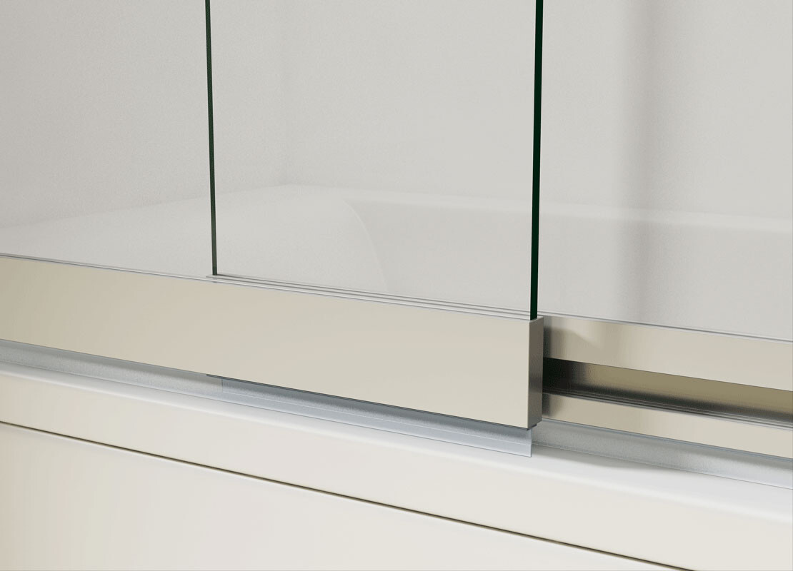 Vincea душевая шторка VSB-1E100CGB 100х145 черный, стекло тонированное