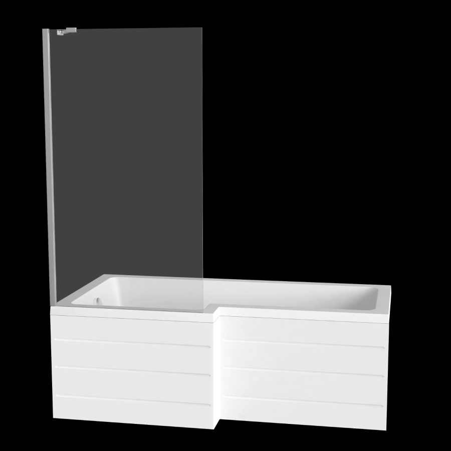 BAS Screen BS-80-С-CH 80*140 шторка для ванны