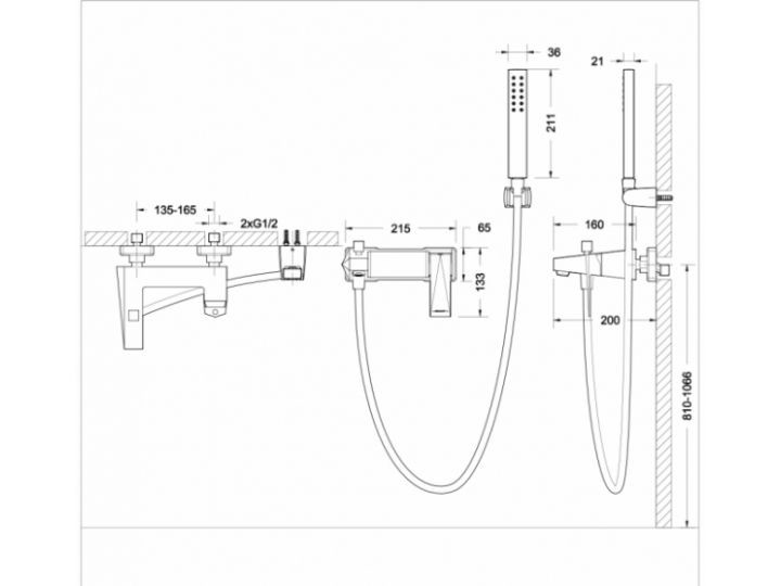 Bravat Iceberg F676110C-B-RUS смеситель для ванны хром