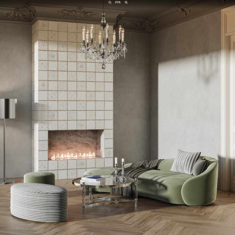 Керамическая плитка Декор Kerama Marazzi Прованс Валлорис 1 бежевый светлый матовый 20x20x0,69 KMD3STA096BN