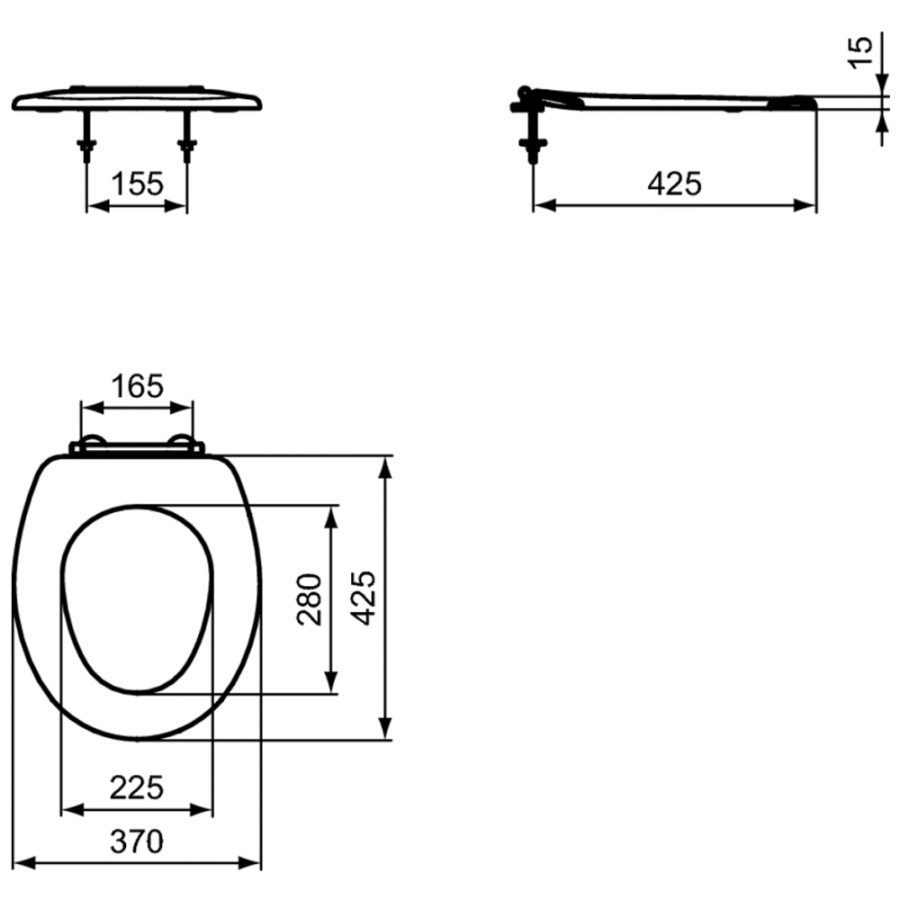 Ideal Standard Contour сиденье для унитаза K712101