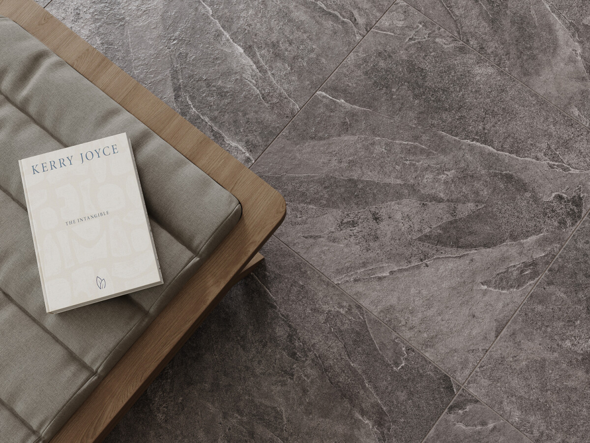 Керамогранит Cersanit Coastline темно-серый ректификат рельеф 59,8x59,8 A17894