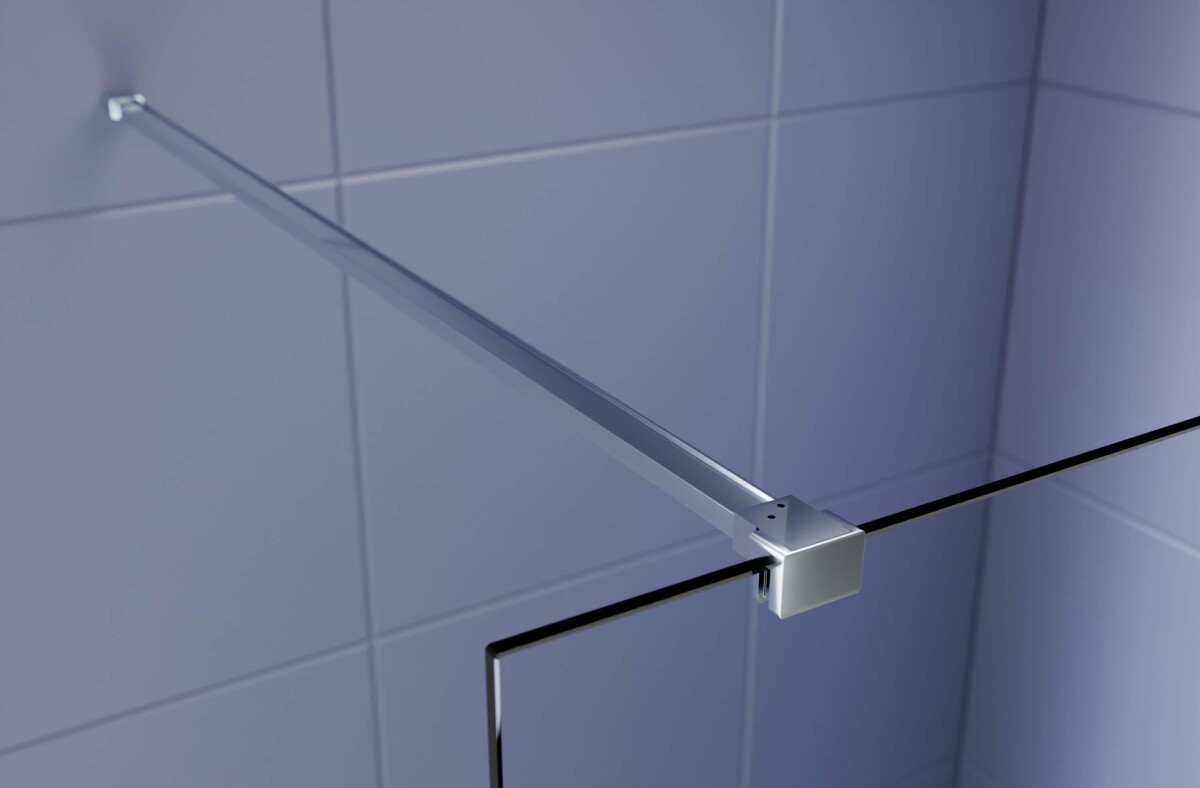 Aquatek AQ.WI.140.3CH Душевая перегородка Walk In 140см с держателем 1200мм хром прозрачное+матовое