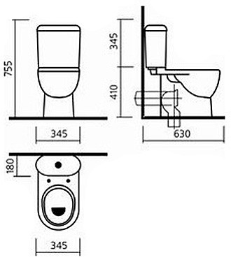 Sanita Luxe Next NXTSLCC01020622 унитаз напольный