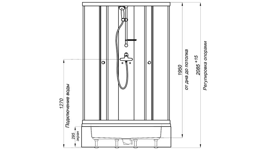 Triton Классика В2 Душевой бокс 100*100*208 №3