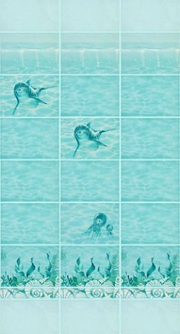 Уралкерамика Лагуна 25х36 см декор настенный лагуна