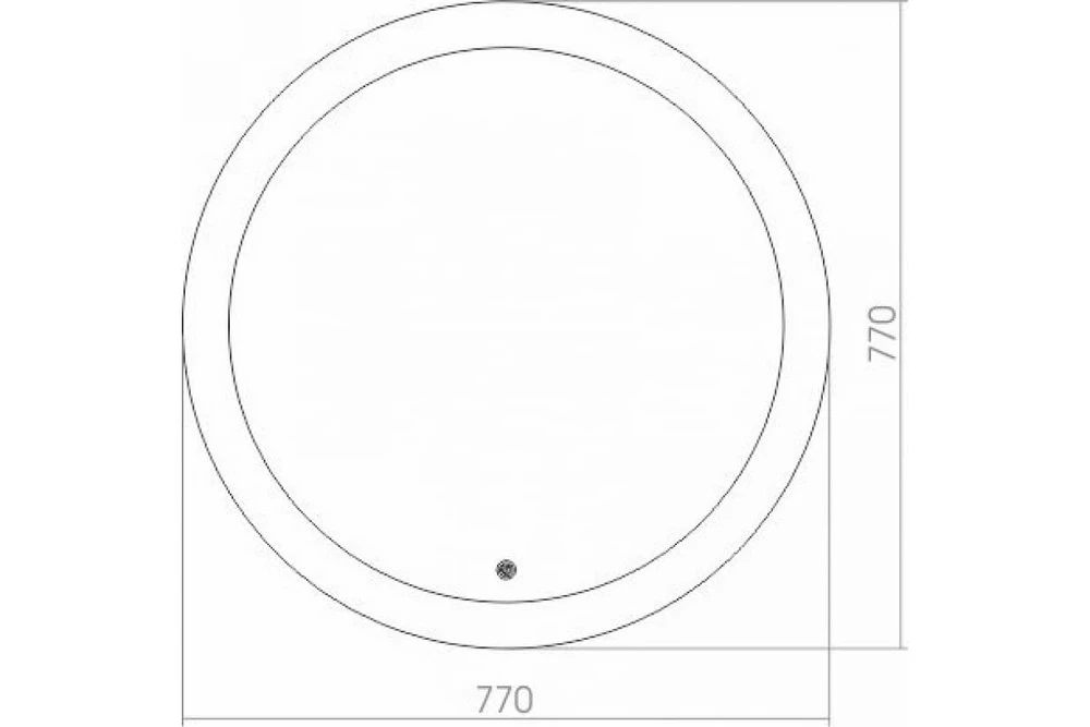 Azario Перла 77х77 см зеркало сенс. выкл, подогрев LED-00002617