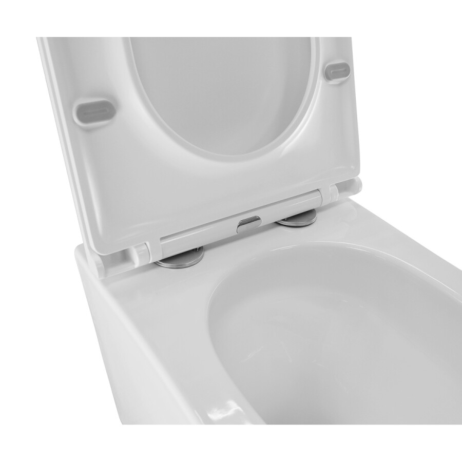 Унитаз подвесной Azario PRO (круглый) СКРЫТОЕ ТОРНАДО безободковый унитаз в комплекте с сидением микролифт скрытая система смыва 490*370*360 мм PRO-0001 UQ3