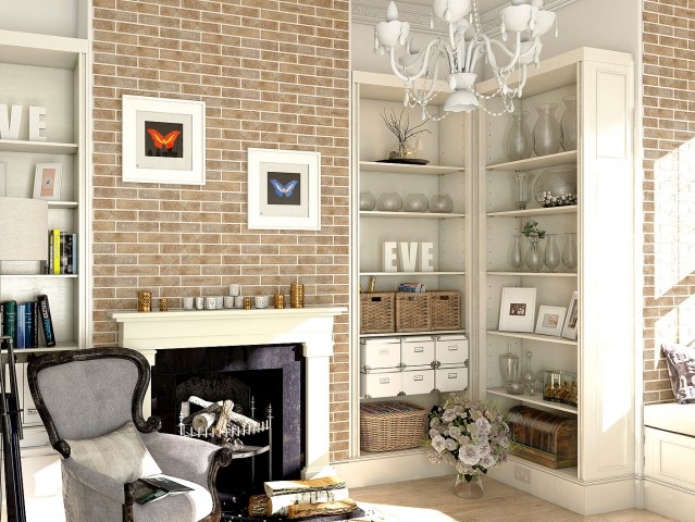 Golden Tile Brickstyle Alba 25х6 см плитка фасадная светло-коричневый