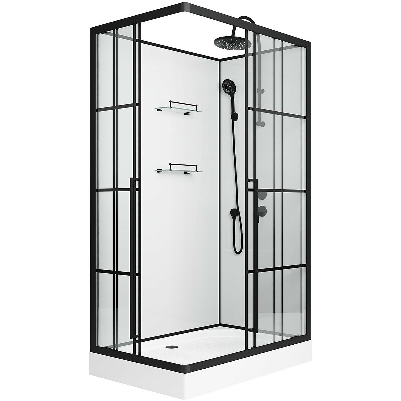 Niagara Standart Душевая кабина 120x80 Правая Тропический душ ST120/80/15QR/KL/BKT