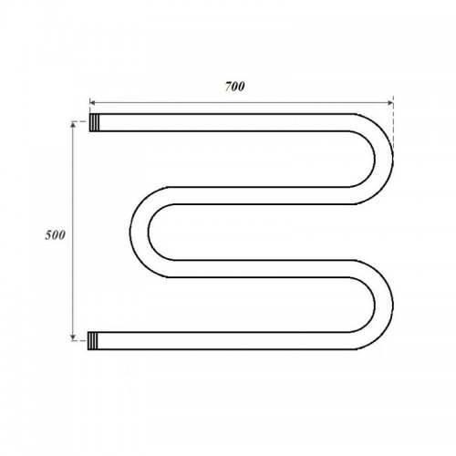 Point полотенцесушитель водяной 50х70 PN37557