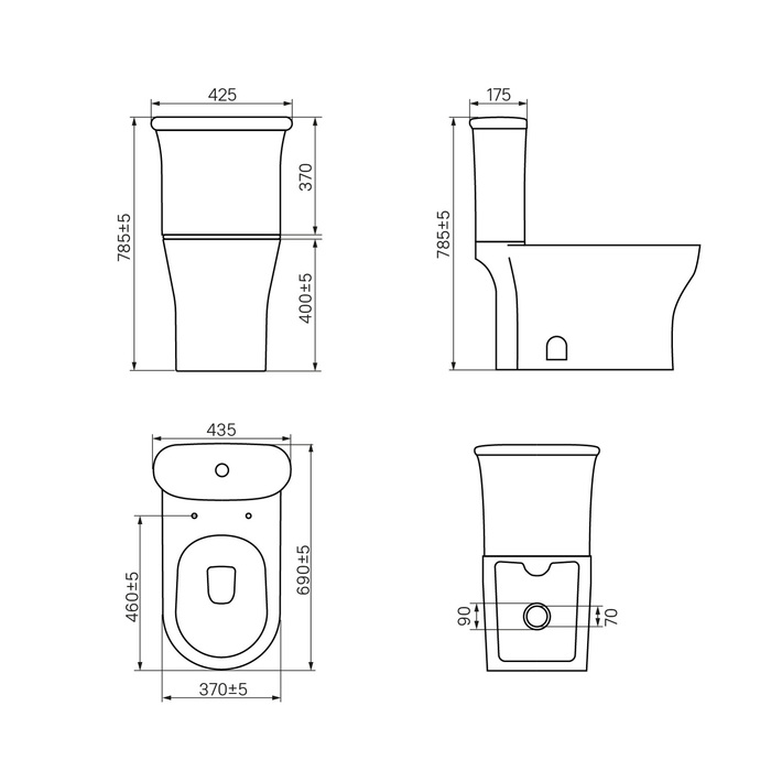 Iddis Sena унитаз-компакт безободковый SEN2DSEi24
