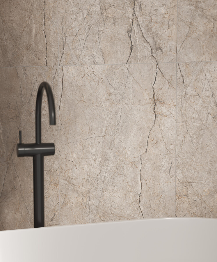 Керамогранит Cersanit Futura тонкий Silver Roots серый ректификат 60x120 A17124
