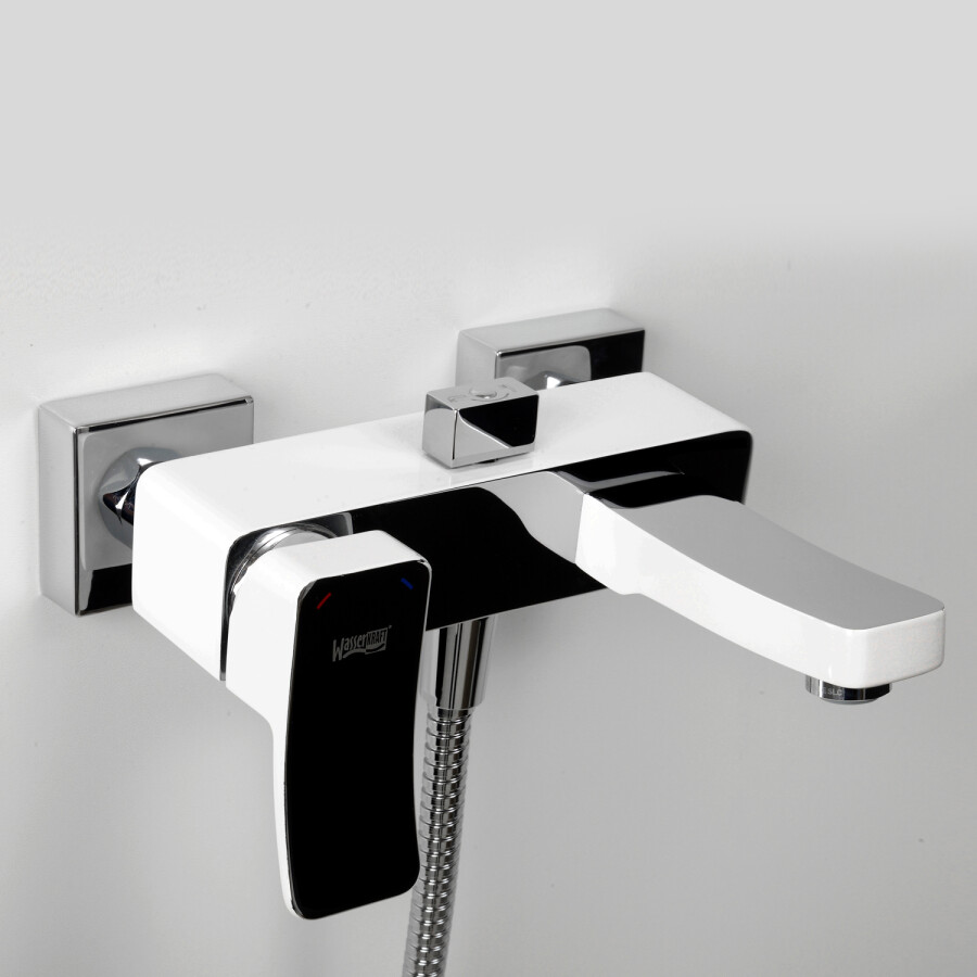 WasserKRAFT Aller 1061WHITE смеситель для ванны белый/хром