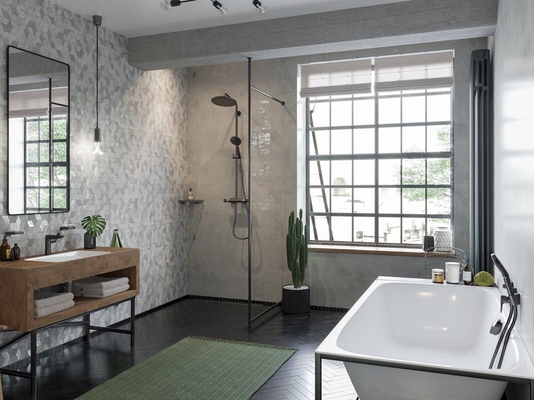 Hansgrohe Croma Select S Душевая система 280 1jet с термостатом золото 26890990