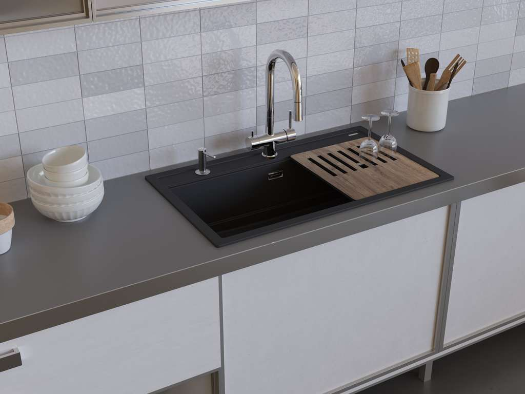 Omoikiri KITAGAWA 86-LB мойка кухонная белый 4993795