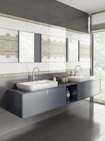 Уралкерамика Harizma 20х60 см декор настенный край