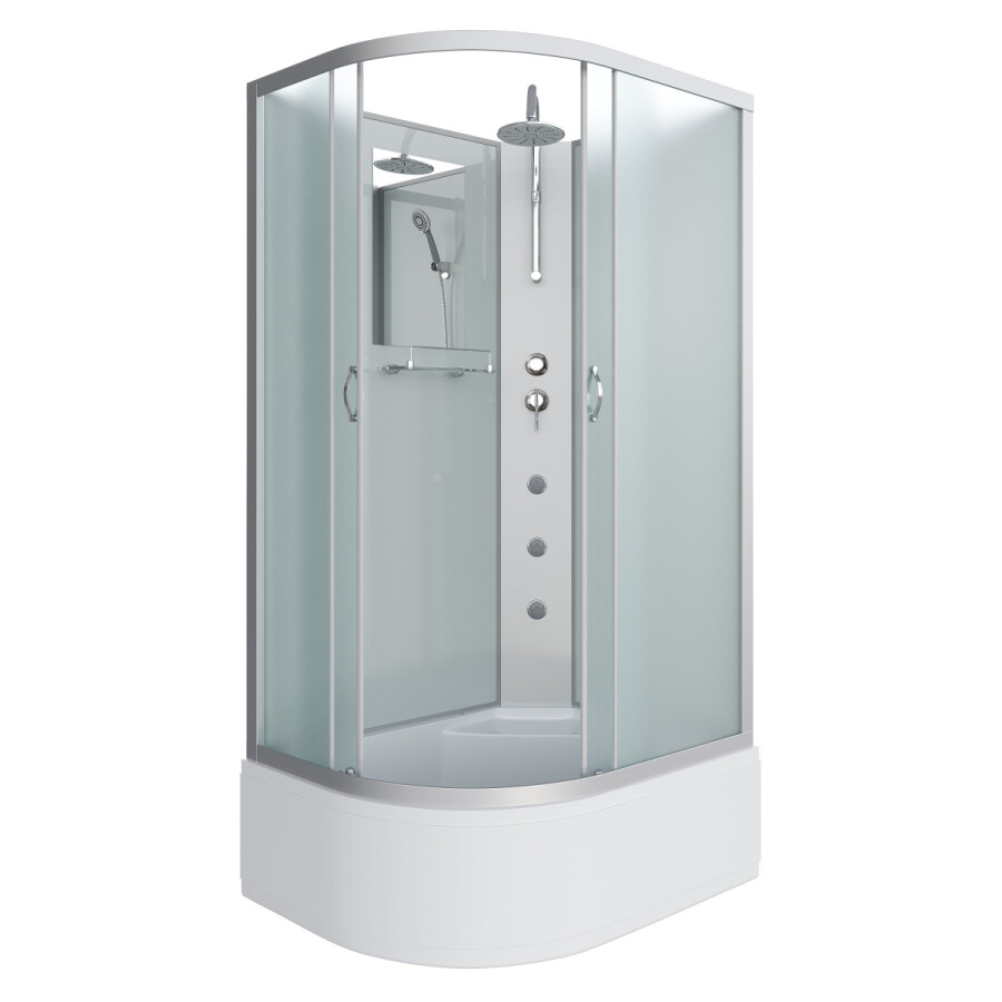 Niagara NG 2310-14RBKTG Душевая кабина 120x80 Без крыши правосторонняя + Тропический душ + Гидромассаж 23101424RBKTG