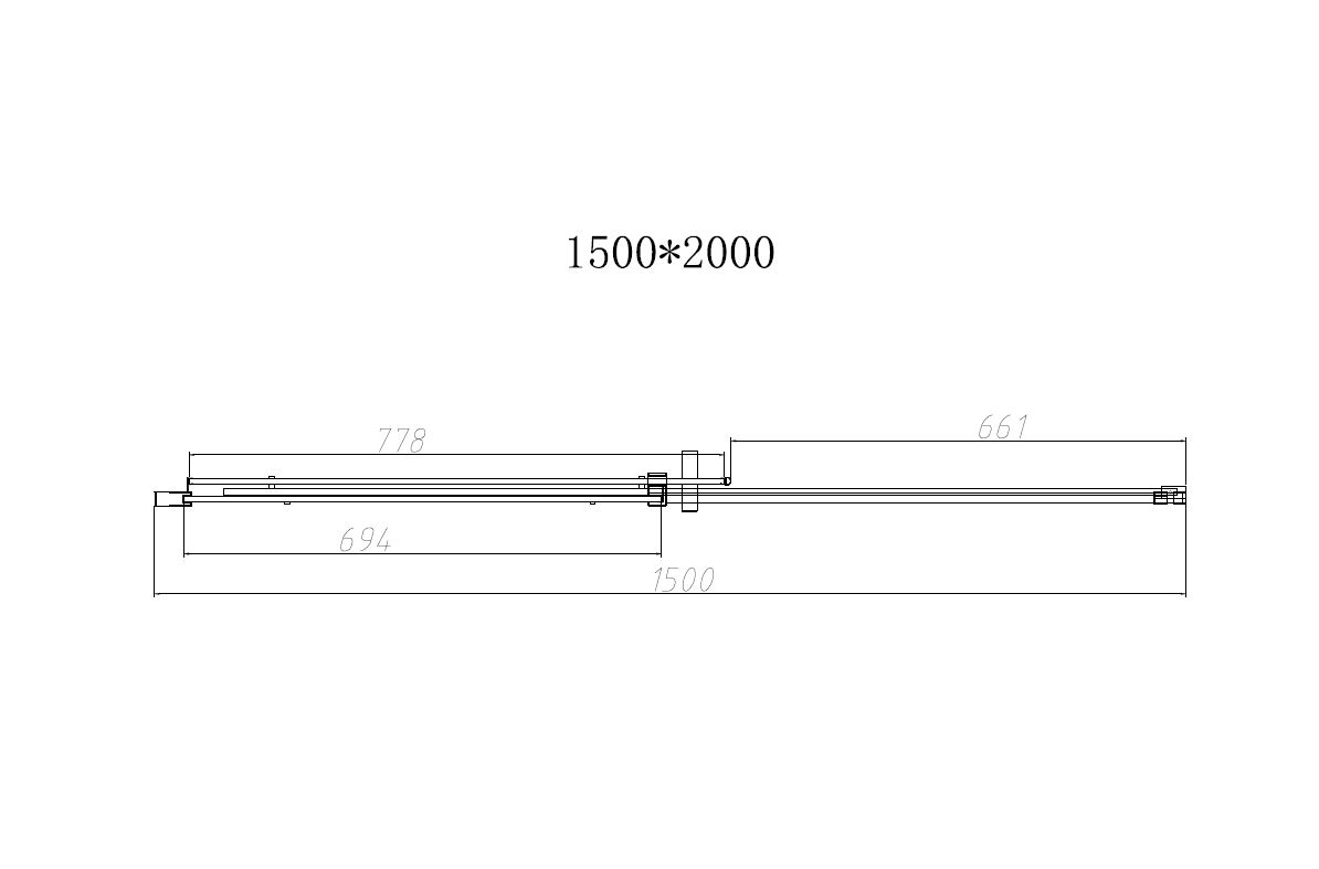 Vincea Dice душевая дверь 150 см, профиль хром VDS-4D150CL