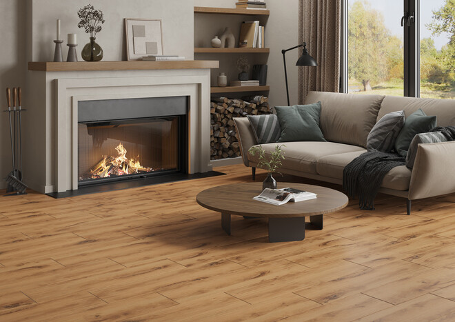 Керамогранит Cersanit Timber Land бежевый ректификат рельеф 21,8x89,8 A17934