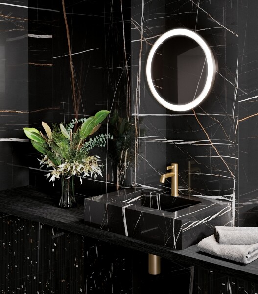 Italon Шарм Делюкс Сахара Нуар керамогранит 80х160 610015000505