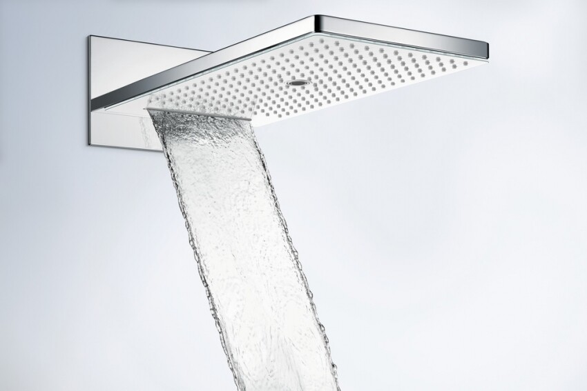 Hansgrohe Rainmaker Select Верхний душ 580 3jet хром-черный матовый 24001600