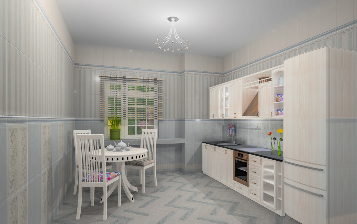 Kerama Marazzi Кантри Шик белый панель 20x50 см 7191