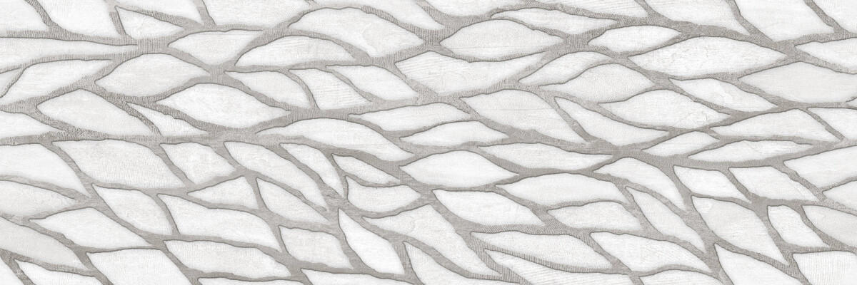 Керамическая плитка Cube Ceramica Craft Petals Gray 30*90 УТ000084529